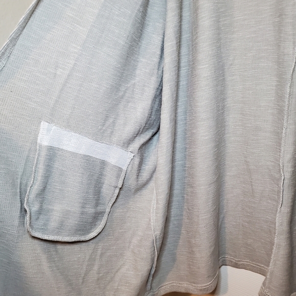 New Donni Ribbed Sandwash Open Front Cardigan - Picture 3 of 7